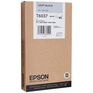 Epson Light Black T6037 - 220 ml blekkpatron